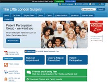 Tablet Screenshot of littlelondonsurgery.co.uk